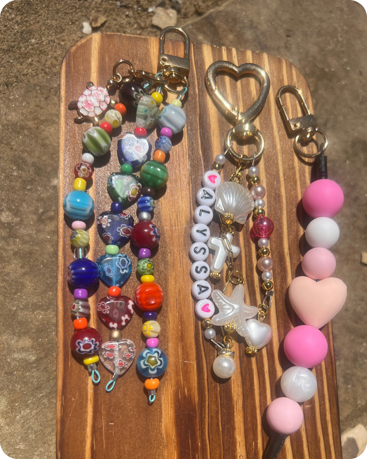 Beaded charms - Bag charms, bookmark charms, key charms